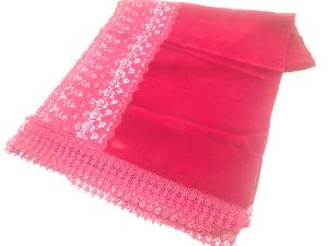 ビロードレース花模様ショール